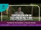 Embedded thumbnail for Especialización en Cultura de Paz y Derecho Internacional Humanitario > Elementos adicionales de la página > Galería > Content Multimedia Gallery